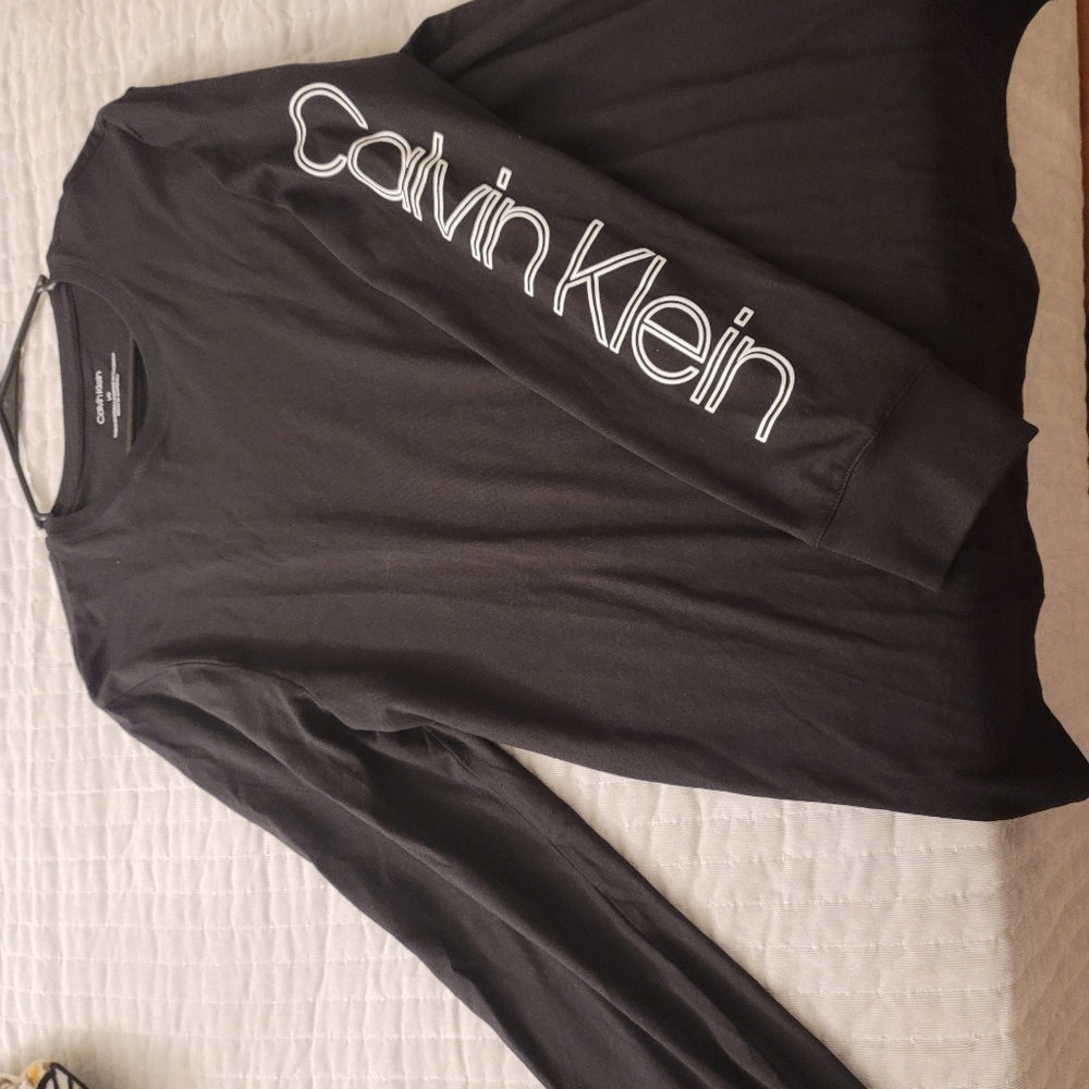 Mens Calvin klein long sleeve shirt sz L